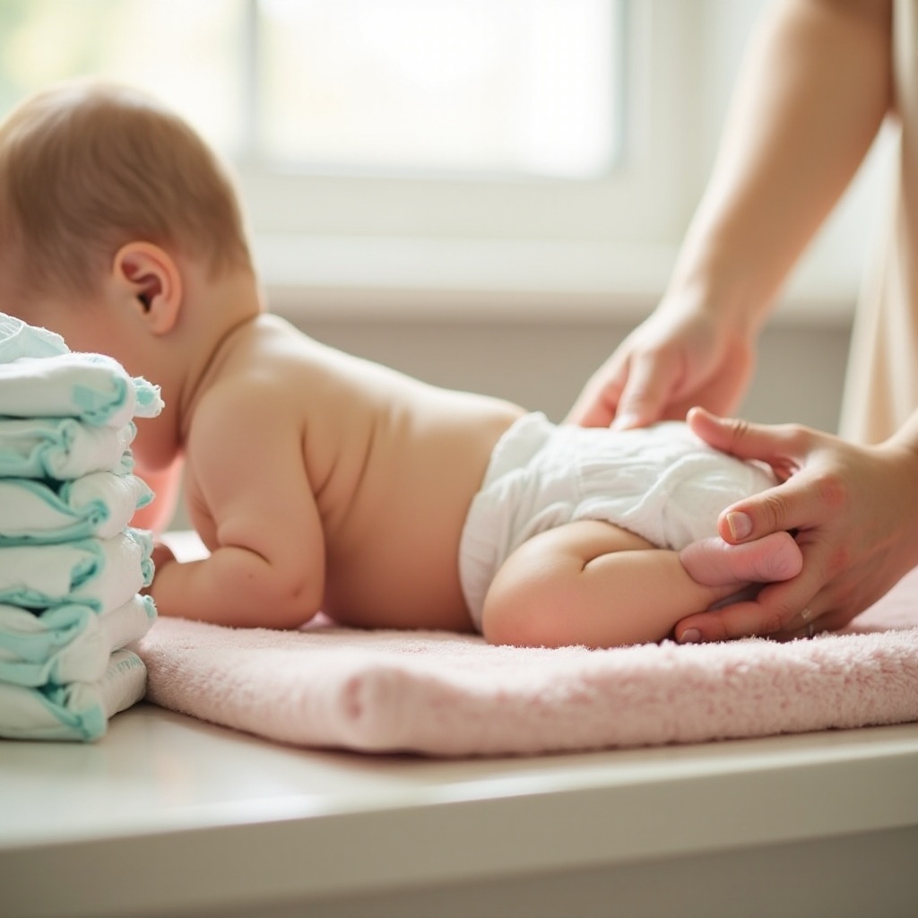 cuántos pañales sucios para un bebé de 2 meses