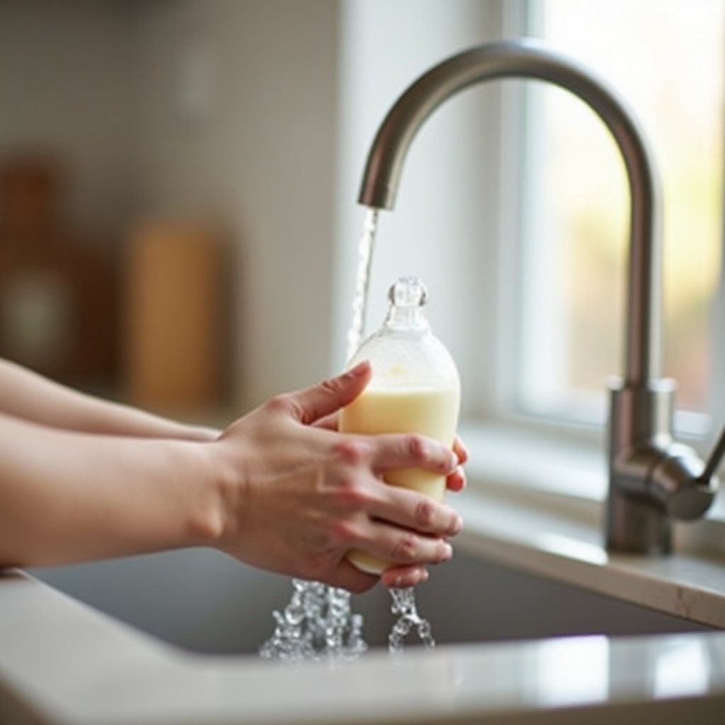 la forma más rápida de calentar la leche materna