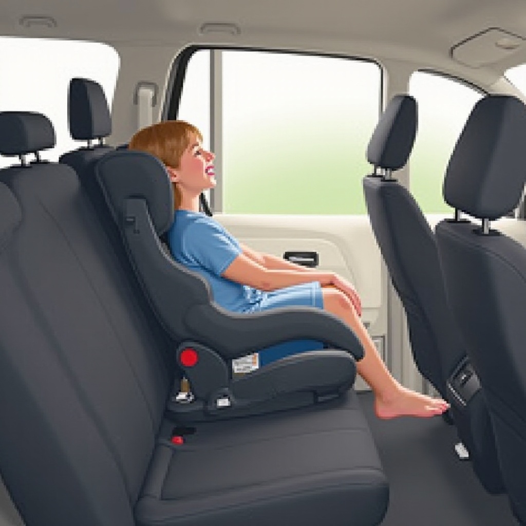 límite de altura para el asiento de coche orientado hacia atrás