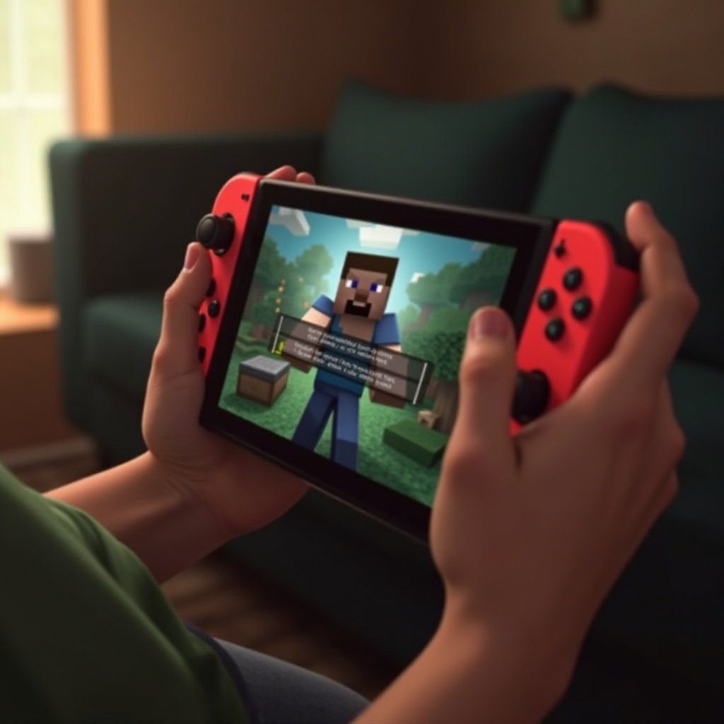 الشاشة المنقسمة غير متوفرة في ماينكرافت سويتش