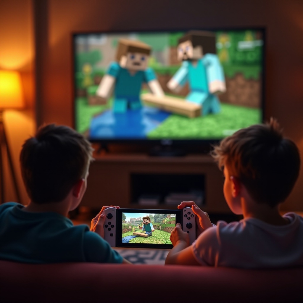 pantalla dividida no disponible minecraft switch