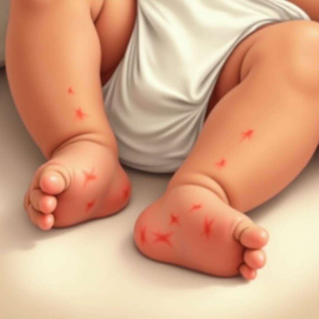 الحفاض يترك علامات حمراء على الساقين