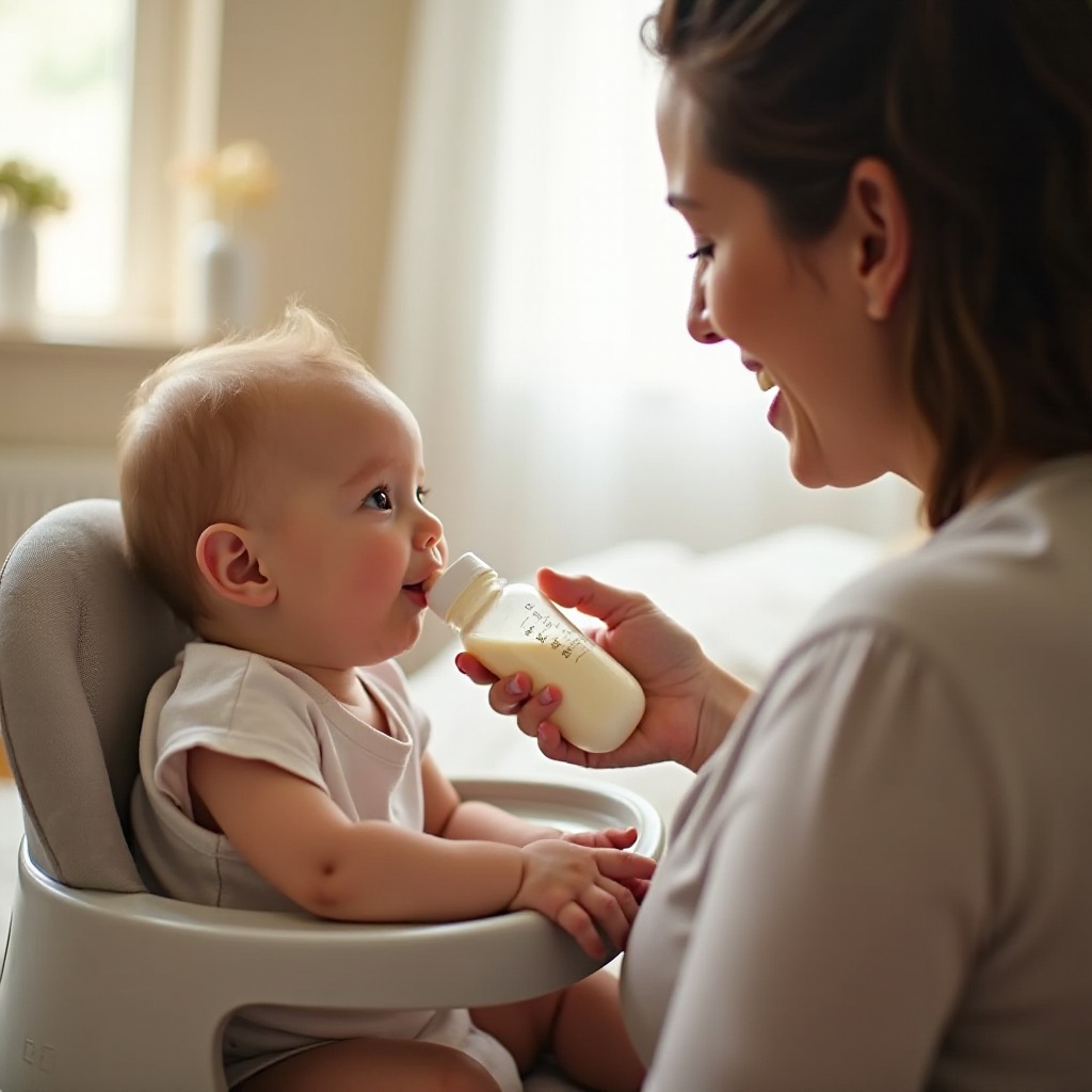 come introdurre il latte artificiale a un bambino allattato al seno di 6 mesi
