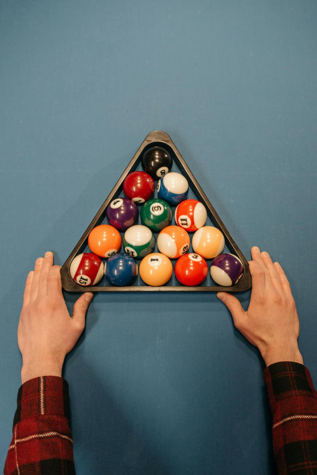 how to rack pool balls