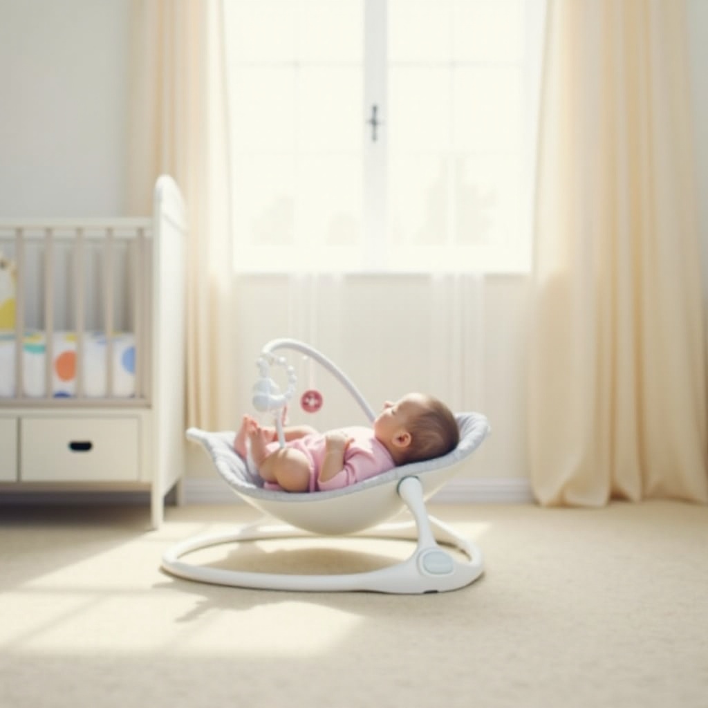 puede el bebé dormir en el columpio mamaroo