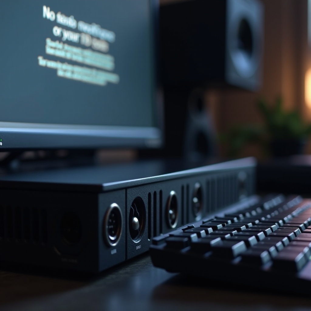 لا يوجد مكبر صوت أو سماعة رأس متصلة