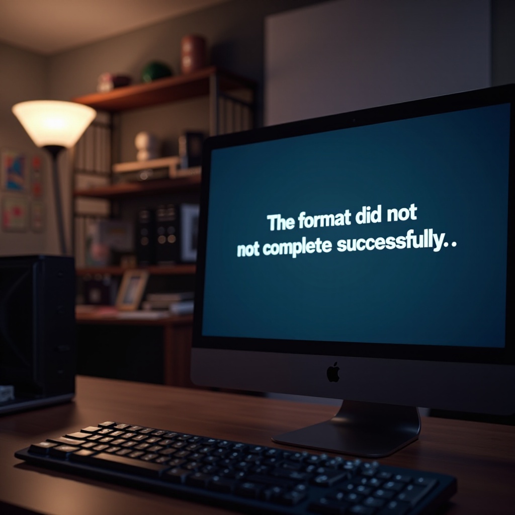 il formato non è stato completato con successo