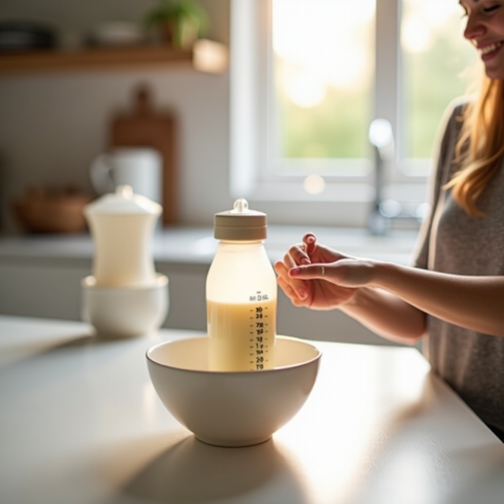 il modo più veloce per scaldare il latte materno